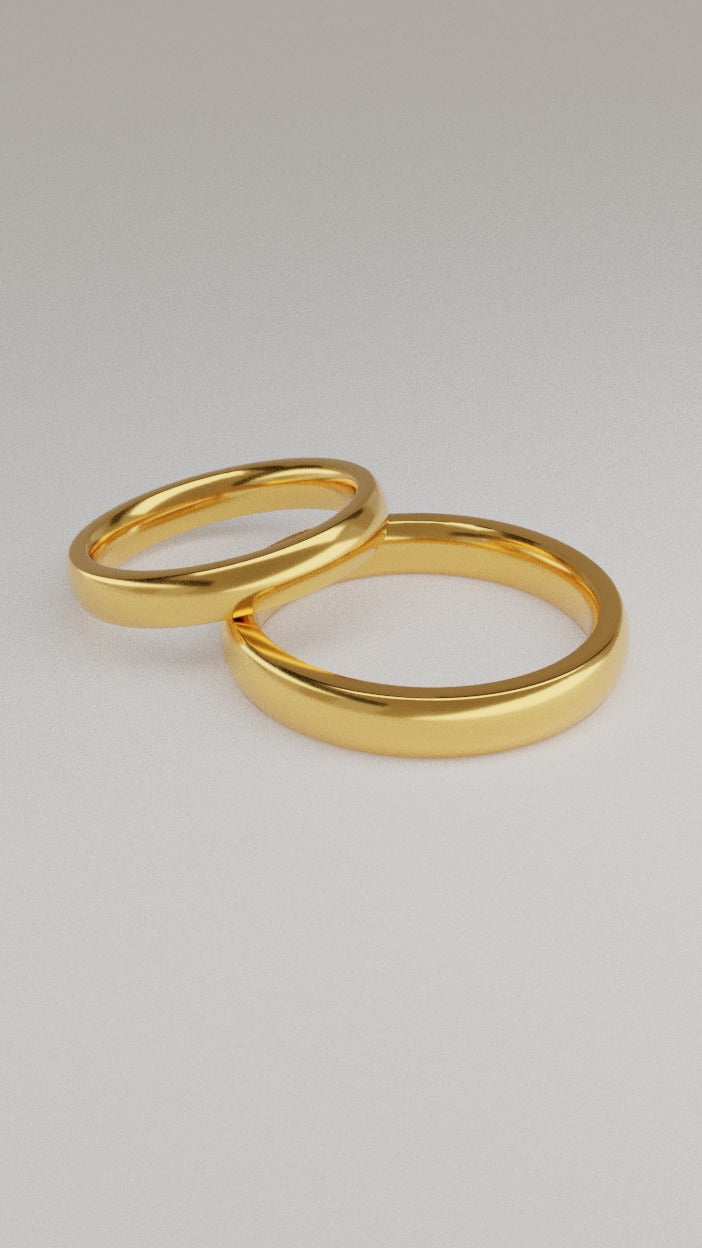 Alianzas Confort oro amarillo 18k